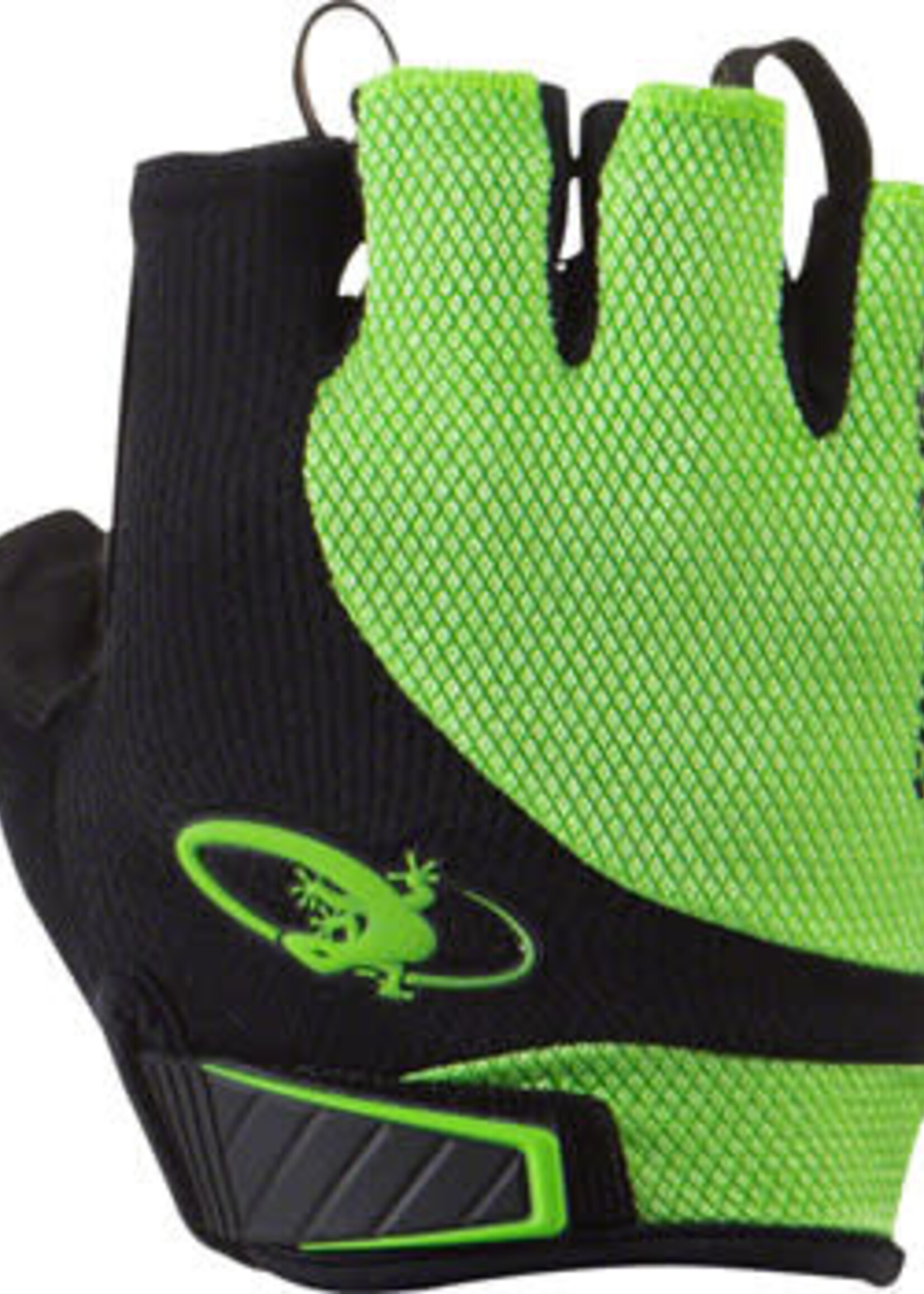 LIZARD SKINS Lizard Skins Aramus Elite Gloves - Jet Black/Lime, Short Finger, Medium