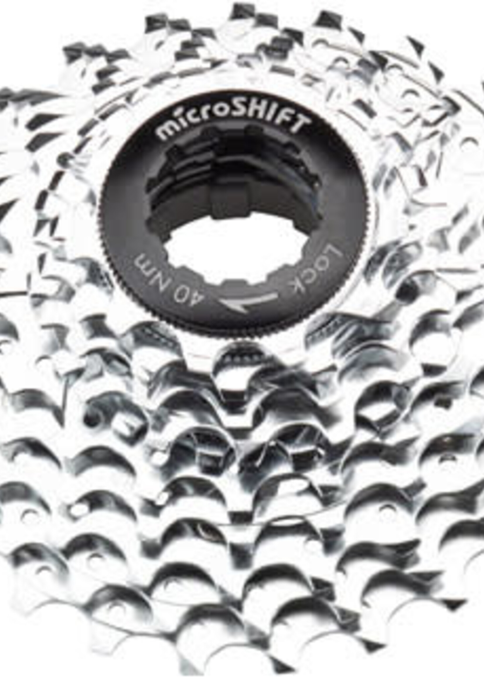 microSHIFT microSHIFT G10 Cassette - 10 Speed, 11-25t, Silver, Chrome Plated, With Spider