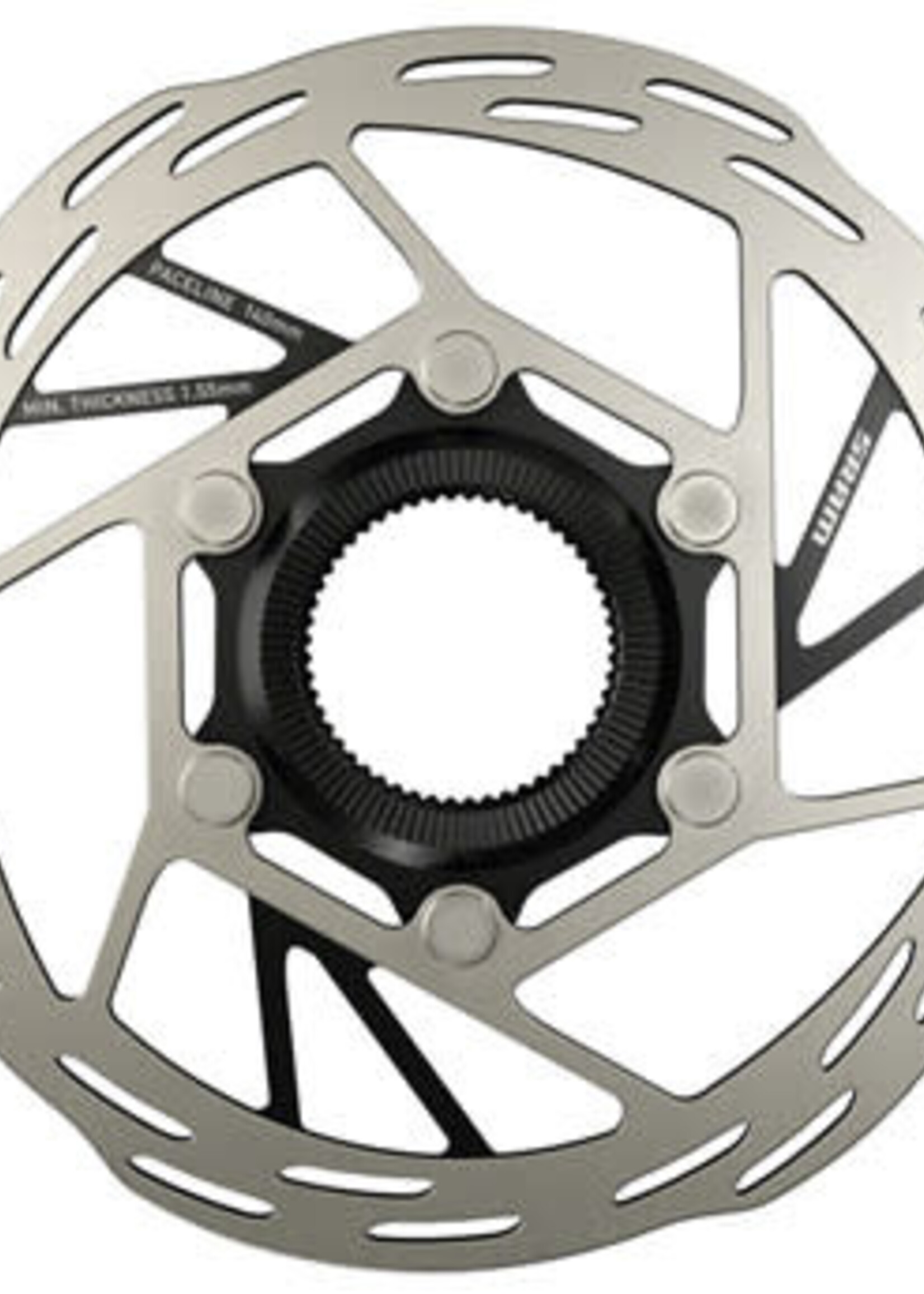 SRAM SRAM Paceline Disc Brake Rotor, 140mm, CenterLock, Silver/Black