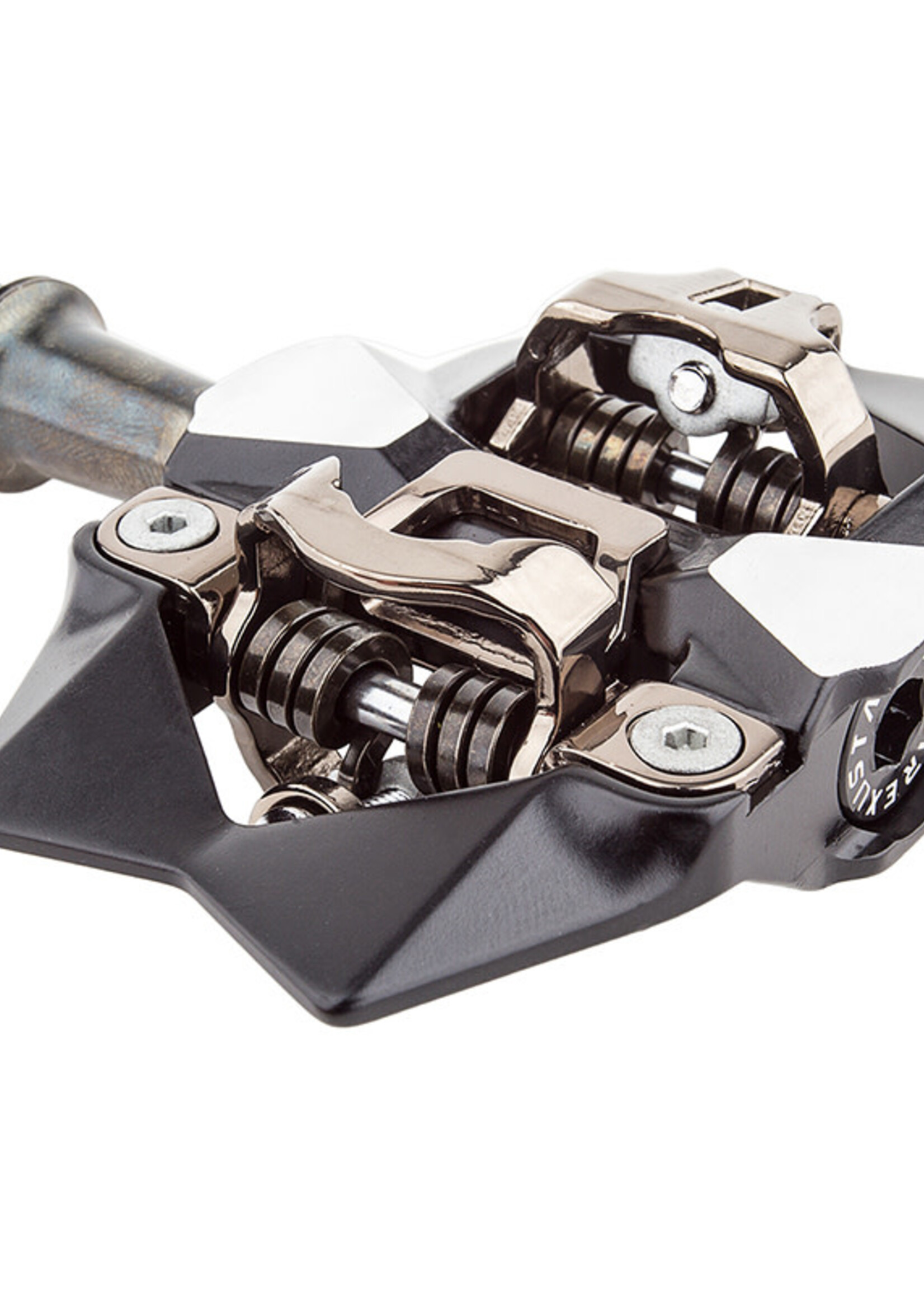 EXUSTAR PEDALS EXUSTAR MTB DBL CLPLS PM218 ALY BK/SL SPD