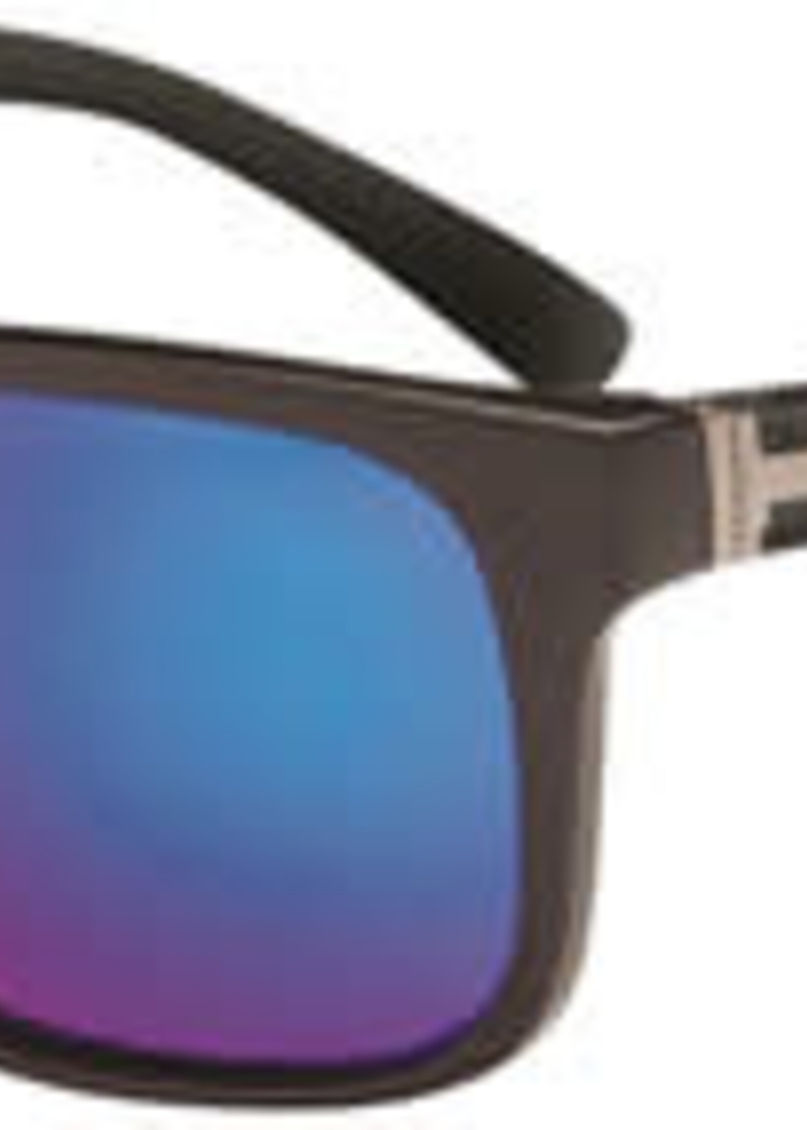 Optic Nerve ONE Ziggy Polarized Sunglasses: Matte Black with Smoke Green Mirror Lens