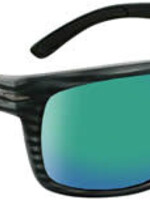 Optic Nerve ONE Timberline Polarized Sunglasses: Matte Driftwood Gray with Polarized Smoke Green Mirror Lens