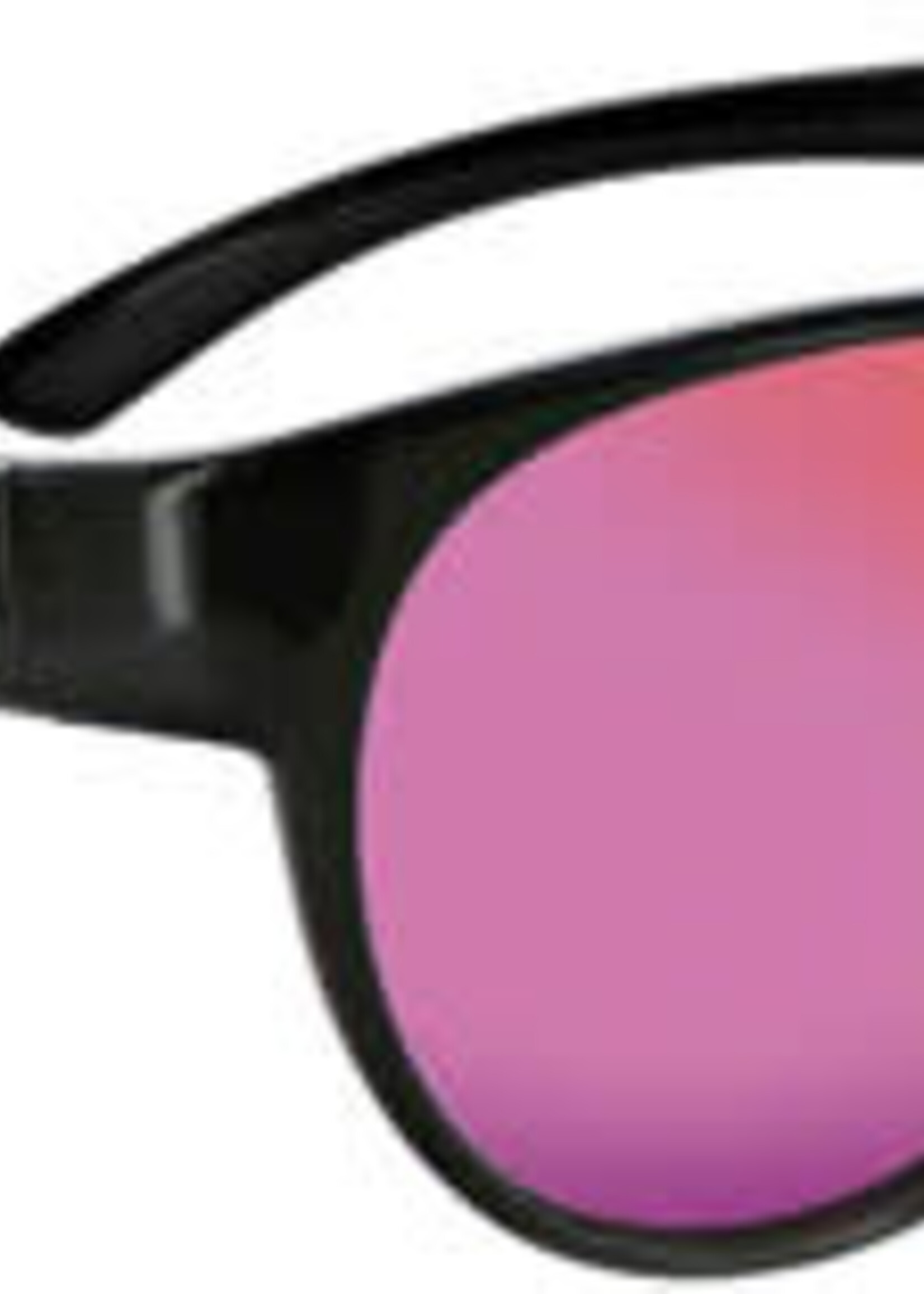 Optic Nerve ONE Lahaina Polarized Sunglasses: Shiny Black/Pink with Polarized Smoke Pink Mirror Lens
