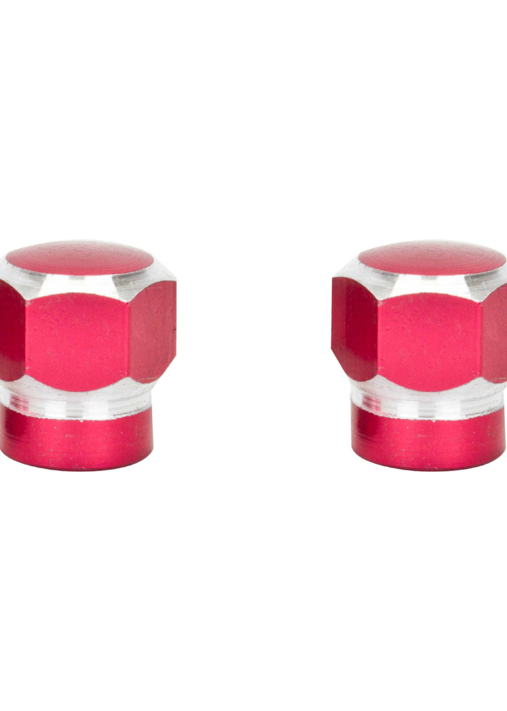 TRIK TOPZ VALVE CAPS TRIKTOPZ HEX 2-TONE RD 1pr/PK