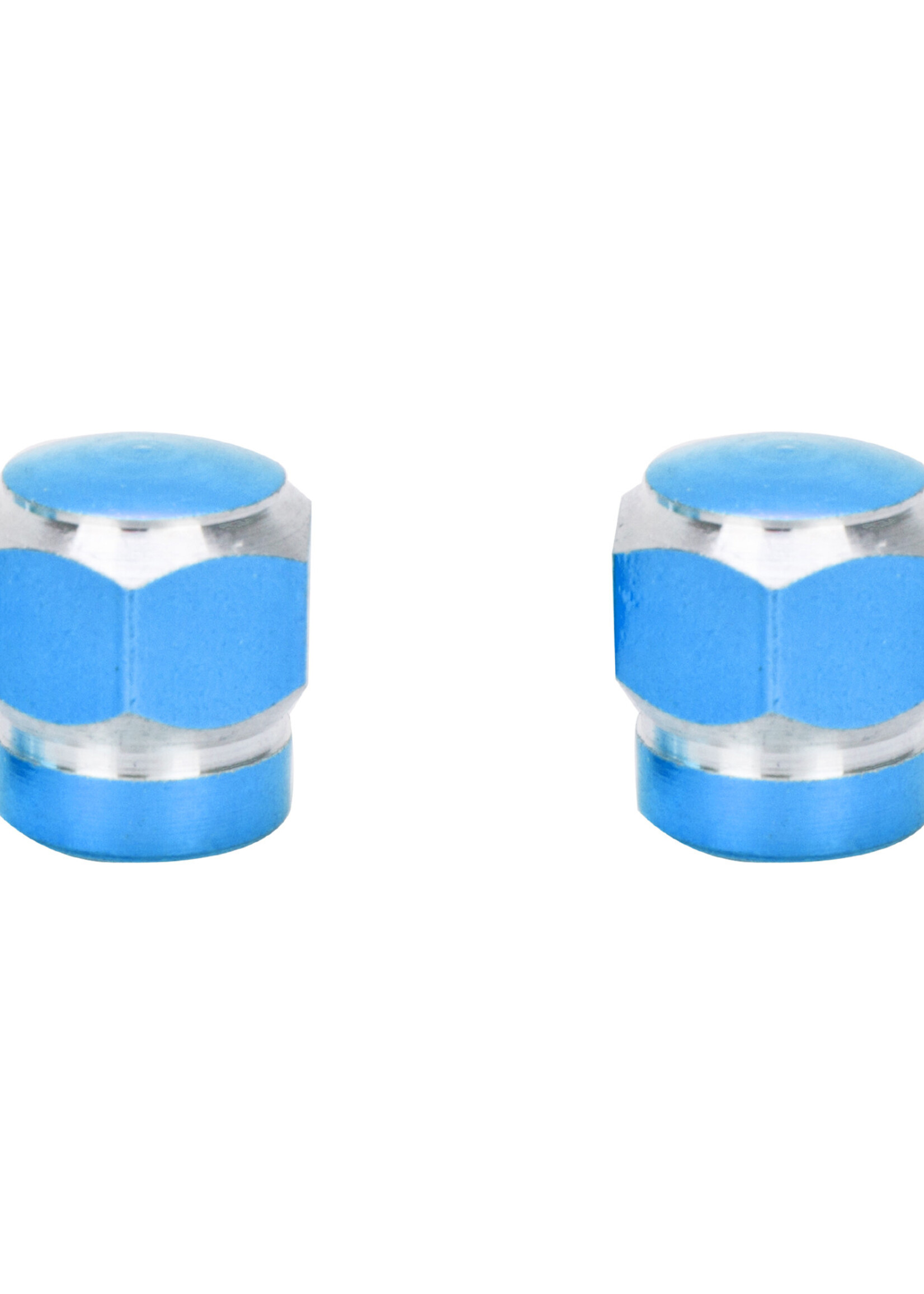 TRIK TOPZ VALVE CAPS TRIKTOPZ HEX 2-TONE BU 1pr/PK