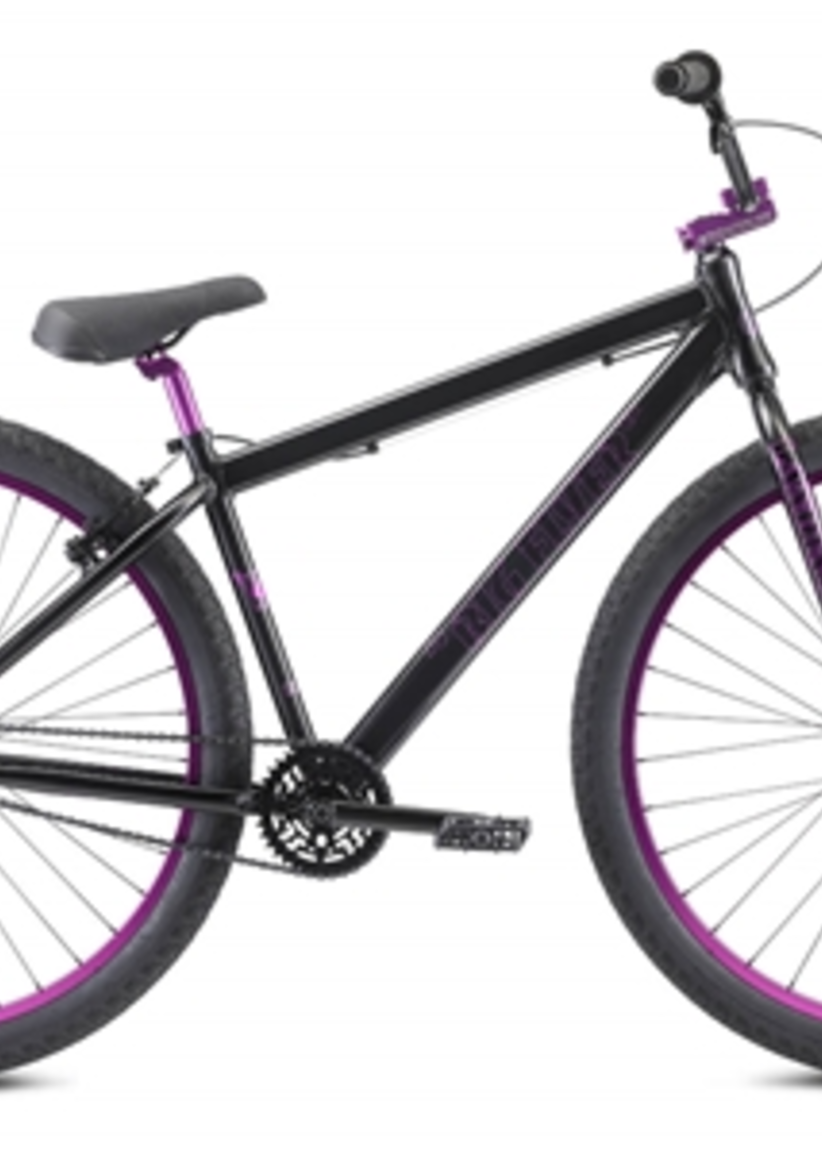 SE Bikes Big Flyer 29 Stealth Mode Black w/Purple Ano