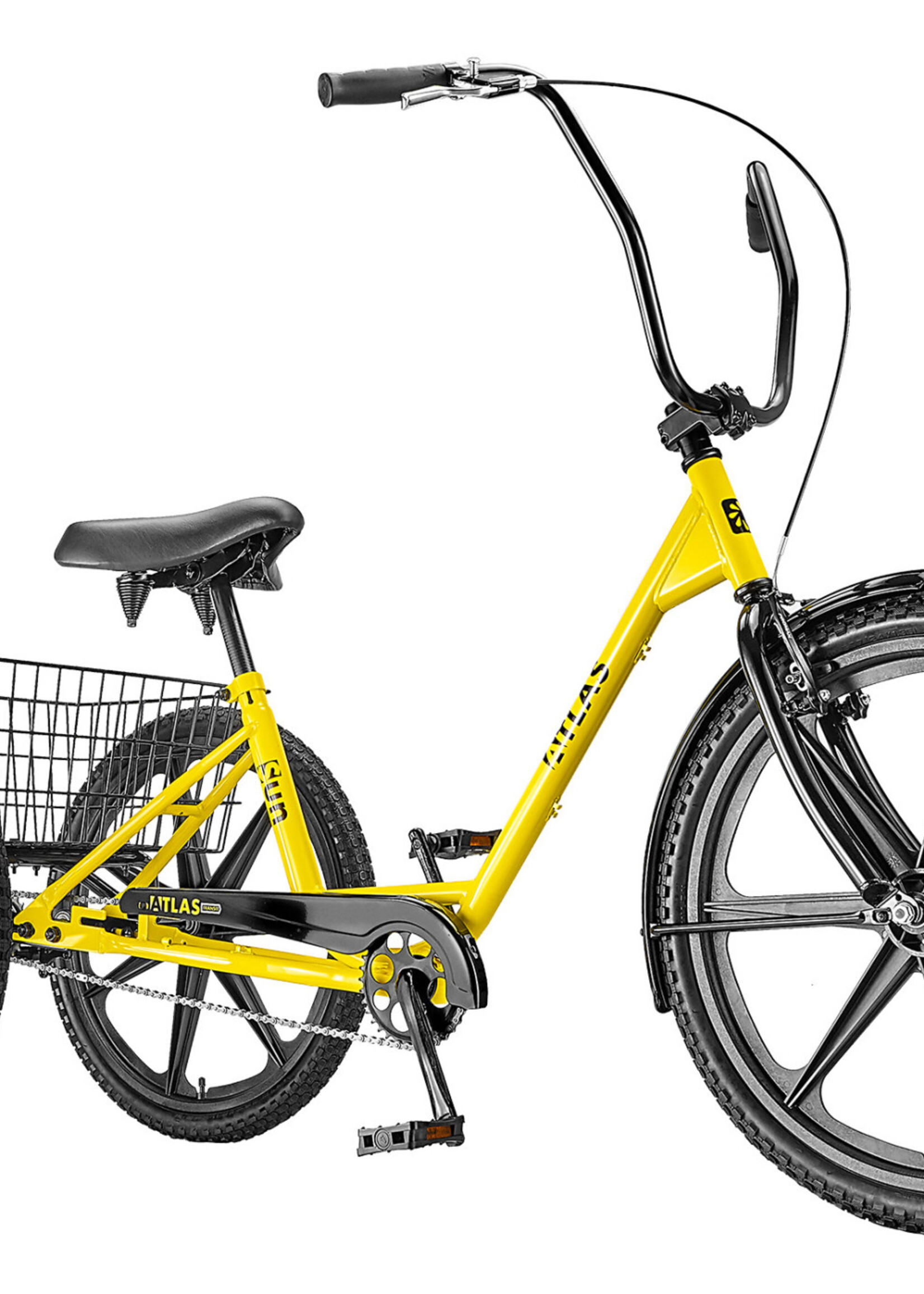 SUN BICYCLES SUN ATLAS TRANSIT THREE-WHEELER (Yellow) Wheels sold separately
