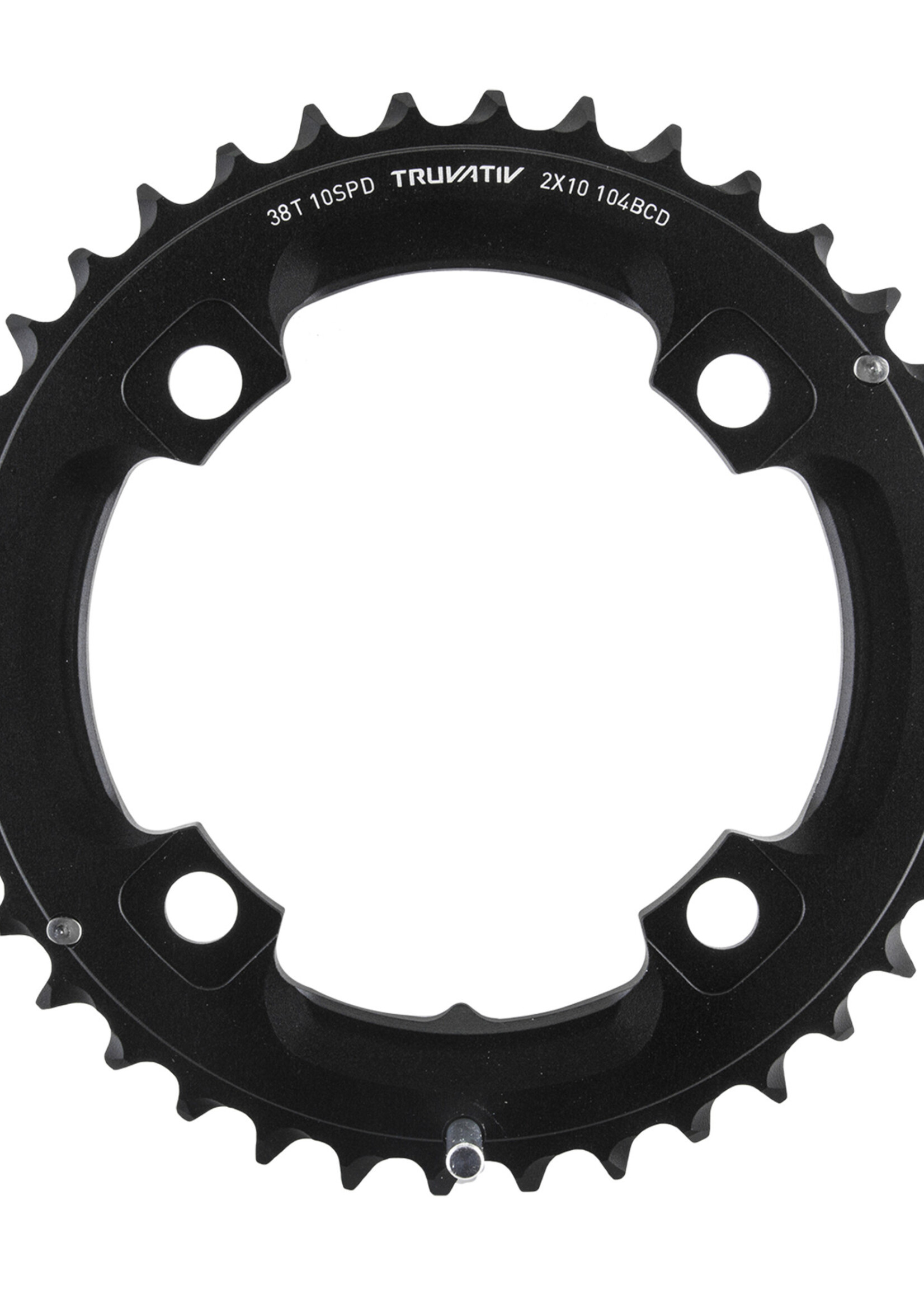 SRAM SRAM/Truvativ X0 and X9 38T 104mm BCD 10 Speed GXP Chainring with Long Over-shift Pin Use with 24T