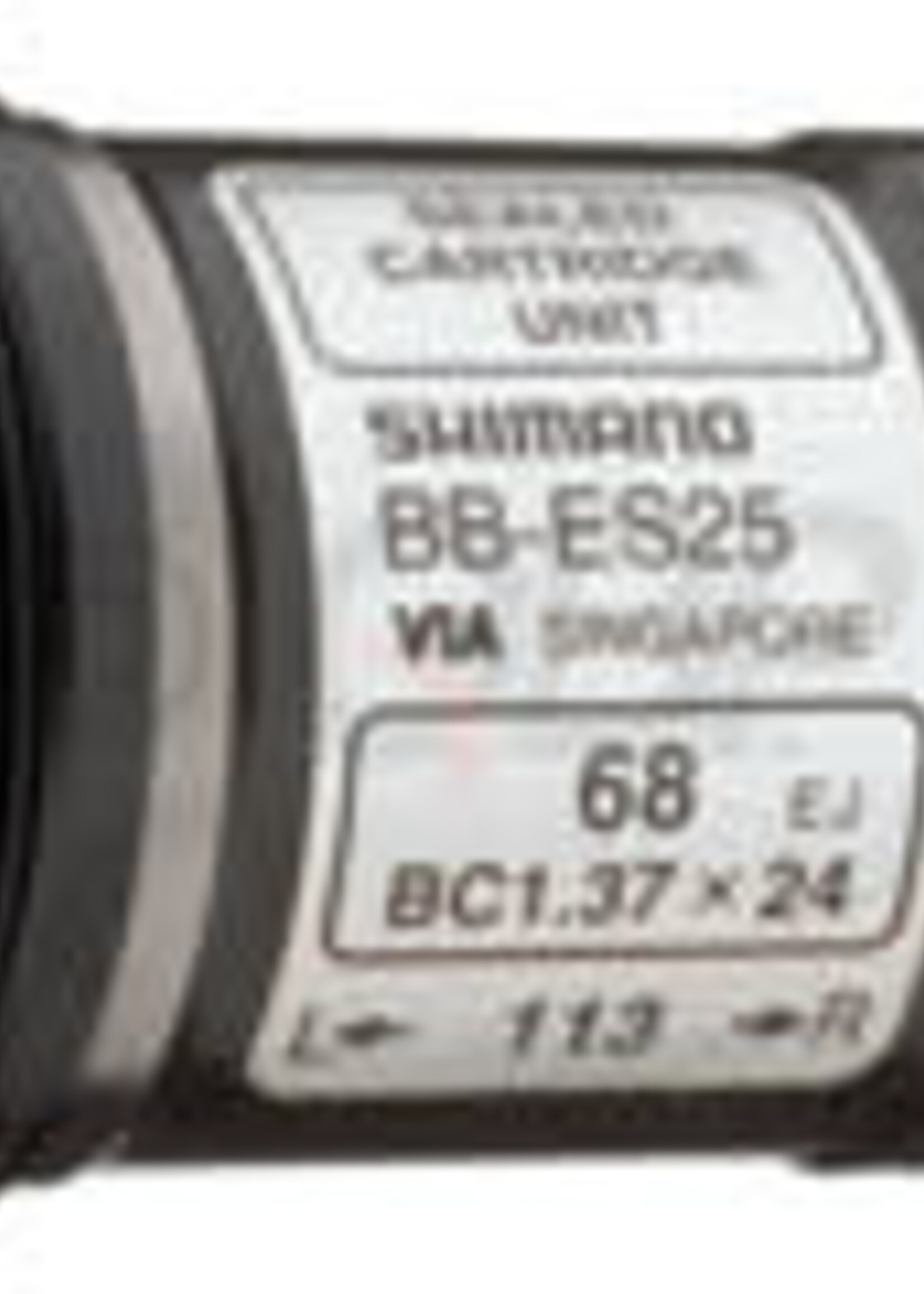 Shimano CARTRIDGE BOTTOM BRACKET, BB-ES25 SPLINED/HOLLOW-TYPE AX