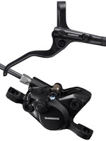 Shimano Shimano BR-MT200 Disc Brake and BL-MT201 Lever - Rear, Hydraulic, 2-Piston, Post Mount, Black
