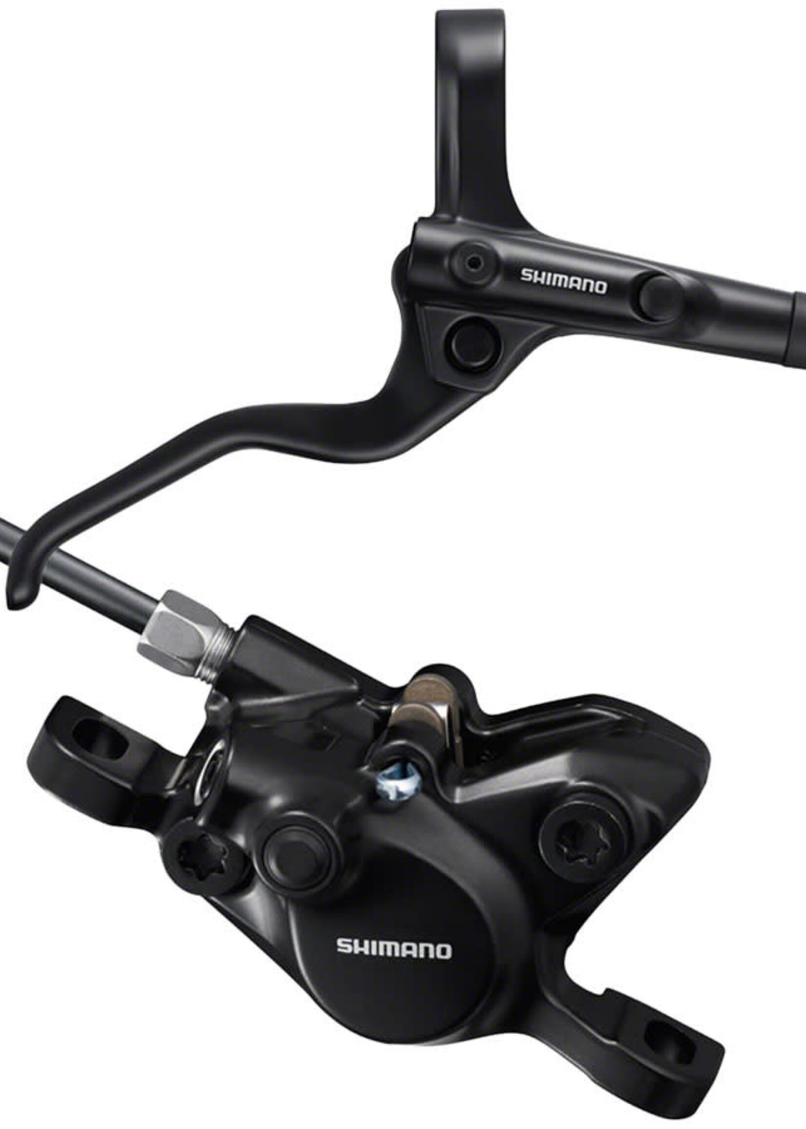Shimano Shimano BR-MT200 Disc Brake and BL-MT201 Lever - Rear, Hydraulic, 2-Piston, Post Mount, Black