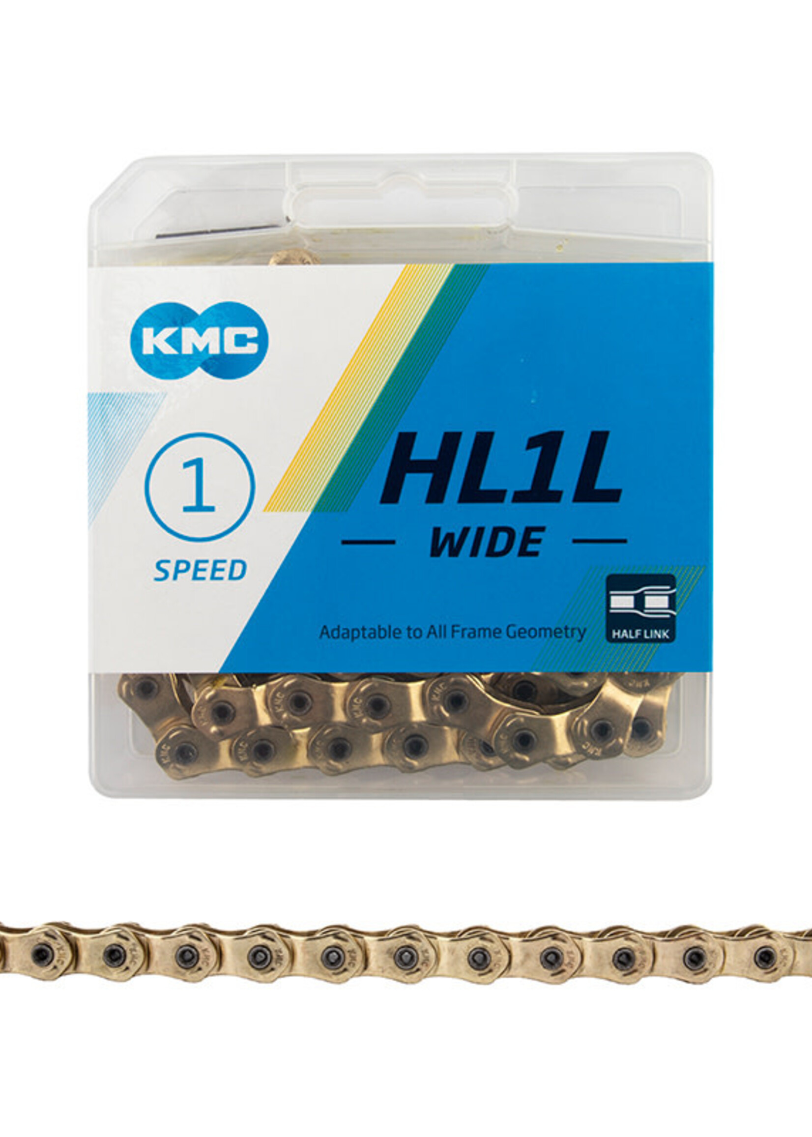 KMC CHAIN KMC HL1L WIDE 1s GD 100L