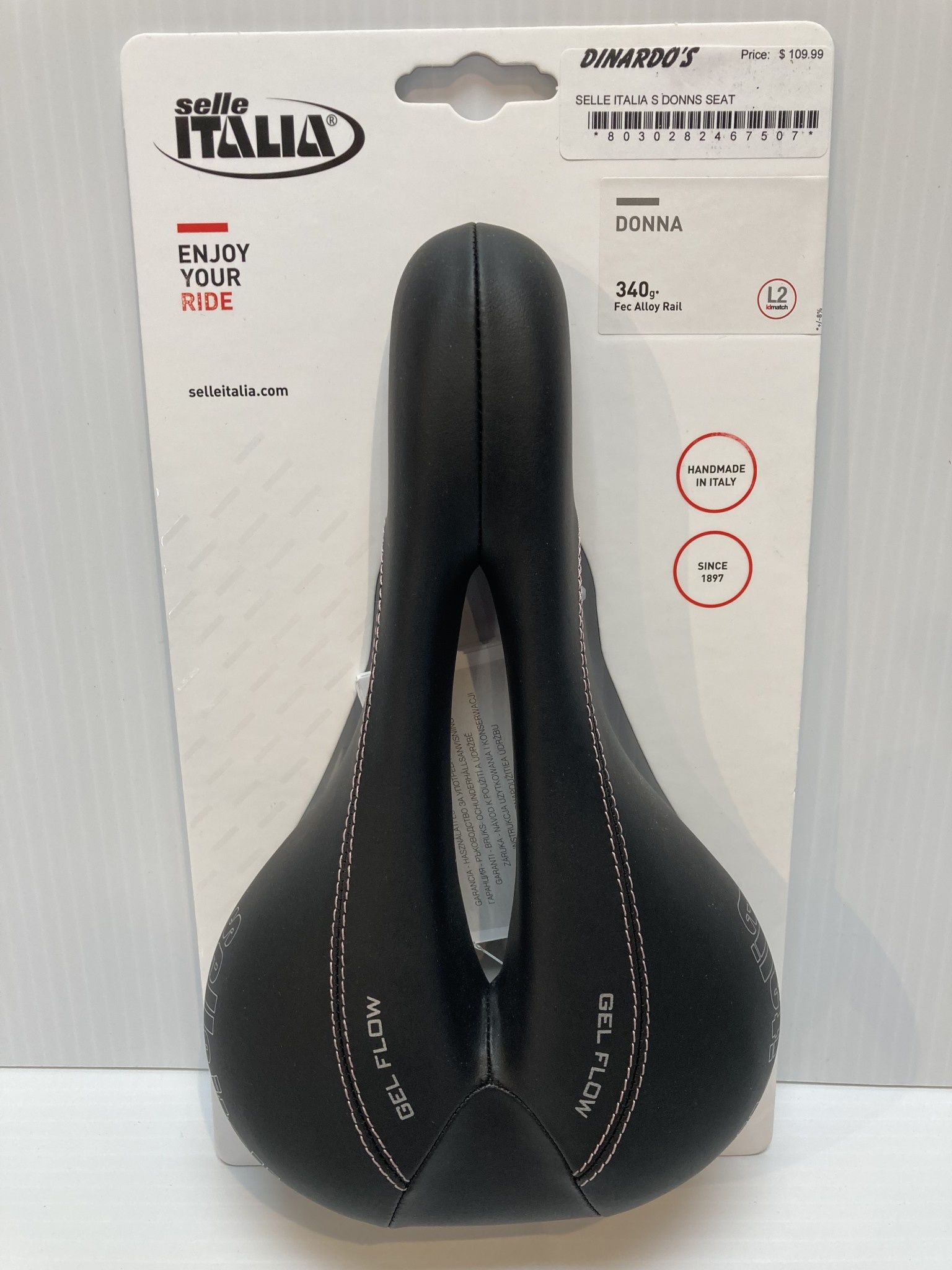 BIKE SEAT SELLE ITALIA S DONNA WOMEN S BLACK BIKE SADDLE Dinardos Ski Hike Bike Shop Ottawa