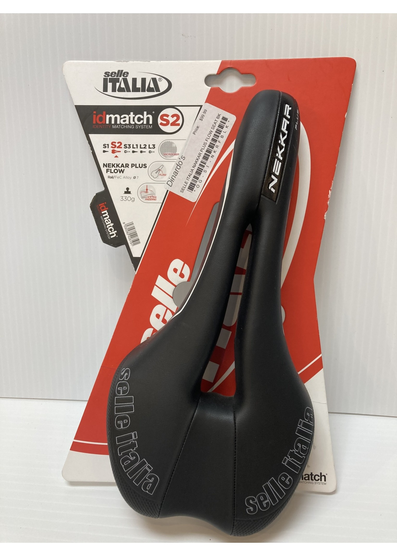 BIKE SEAT- SELLE ITALIA NAKKAR PLUS FLOW  BLACK BIKE SADDLE