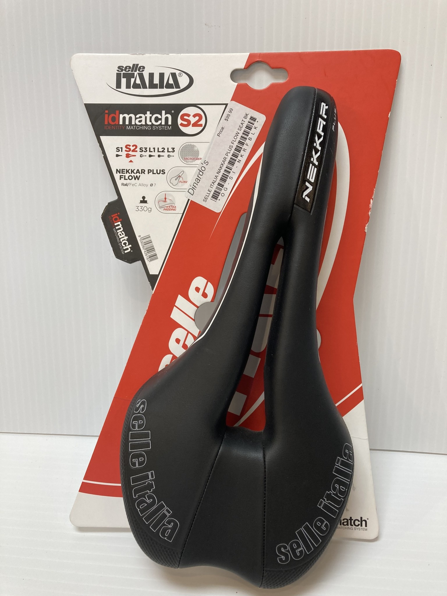 BIKE SEAT- SELLE ITALIA NAKKAR PLUS FLOW BLACK BIKE SADDLE