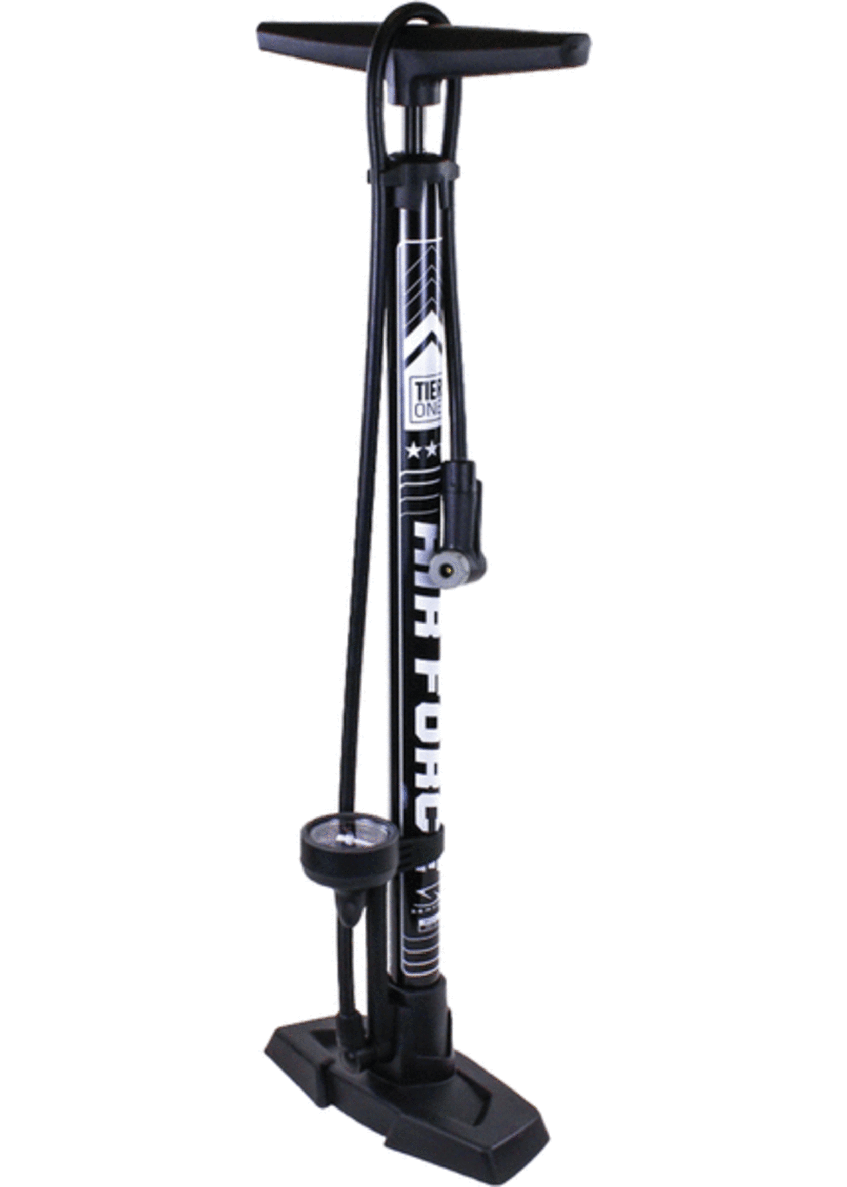 SERFAS AIRFORCE 1 BLACK BIKE FLOOR PUMP