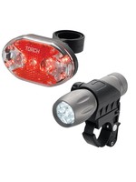 TORCH HIGH BEAMER AND TAIL SET RED/WHITE BIKE LIGHT- FRONT/REAR