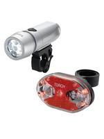 TORCH HIGH BEAMER WHITE AND TAIL SET BIKE LIGHT- FRONT/REAR