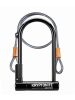 KRYPTONITE KRYPTONITE 12 STANDARD WITH 4' FLEX CABLE BLACK BIKE LOCK