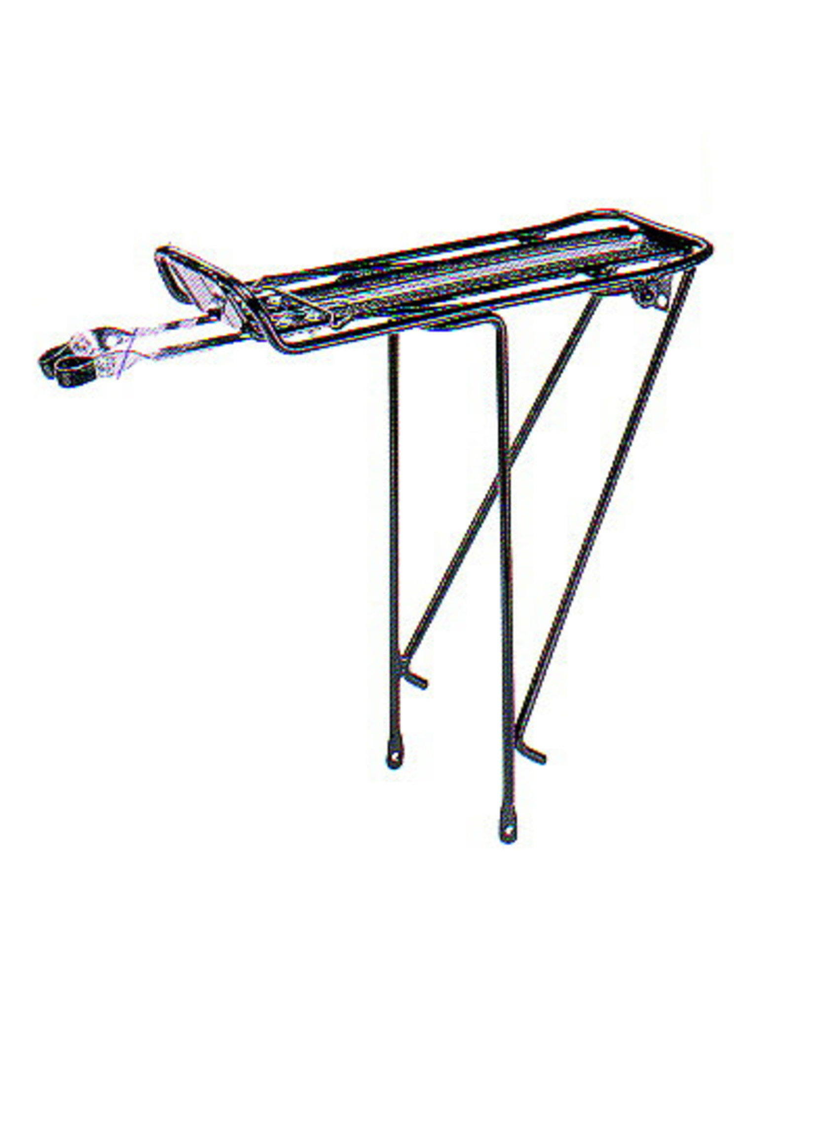 REAR CARRIER FOR 26″ AND 700″ BLACK ALLOY