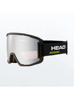 HEAD CONTEX PRO 5K RACE GOGGLES  WITH SPARE LENS CHROME BLACK LARGE
