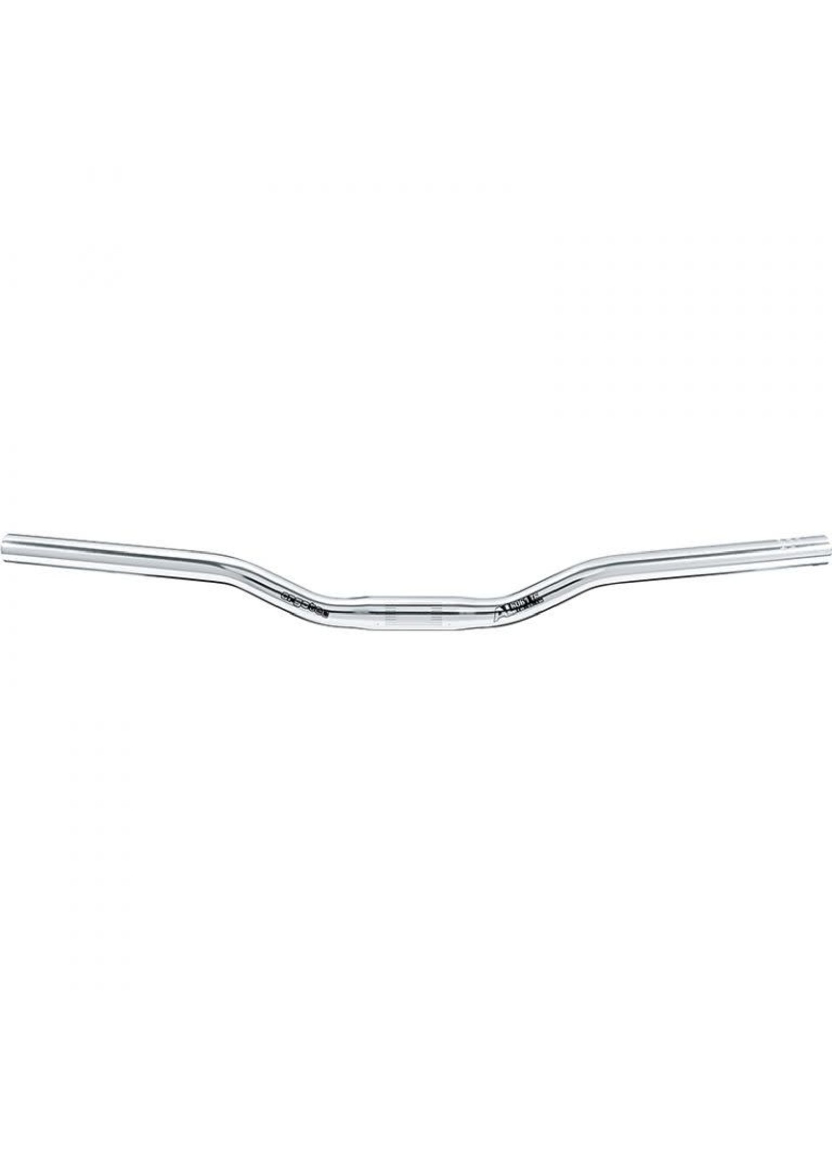 HANDLEBAR SILVER ALLOY- 25.4MM D, 20MM R, 10 deg S