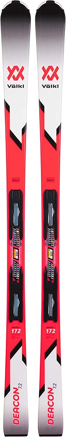 VOLKL DEACON 7.2 SKIS w/o bindings RED - Dinardos Ski Hike