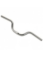 HANDLEBAR SILVER ALLOY 25.4MM D, 100MM R, 20 deg  S