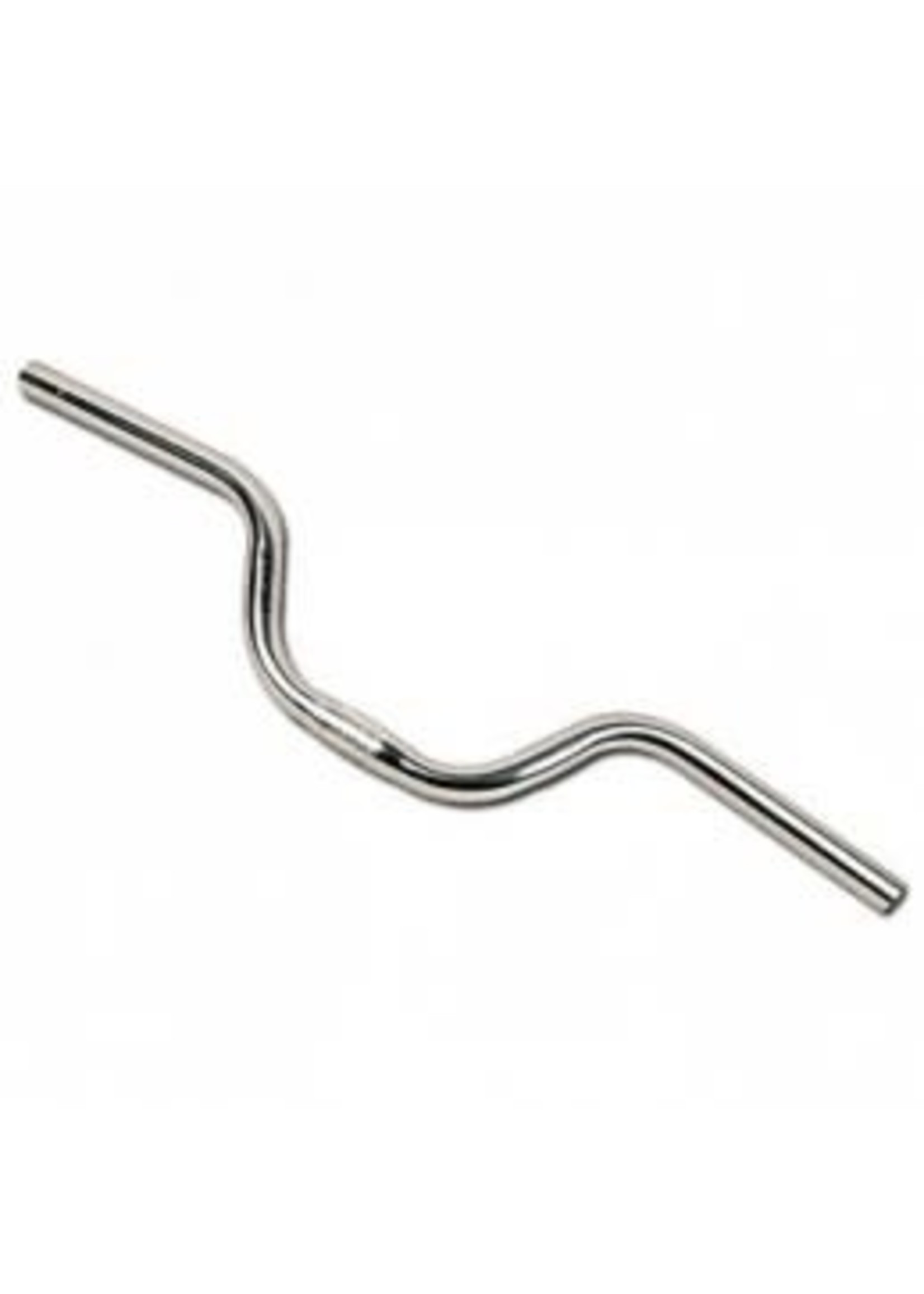 HANDLEBAR SILVER ALLOY 25.4MM D, 100MM R, 20 deg  S