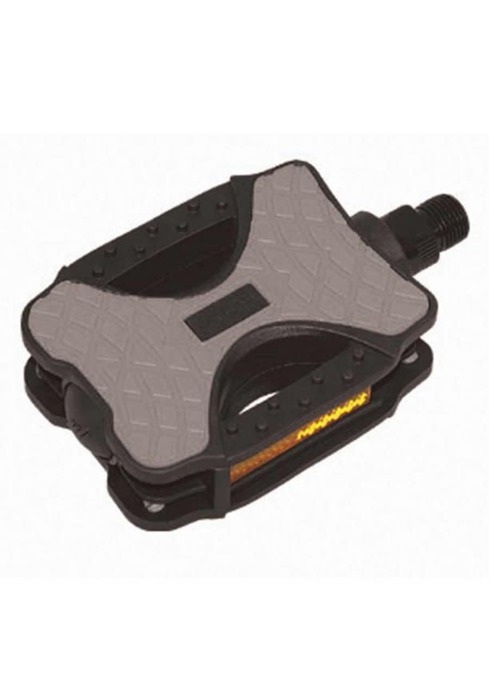 EVO E-SPORT X FLAT 9/16TH STEEL AXLE FLAT GREY BIKE PEDAL