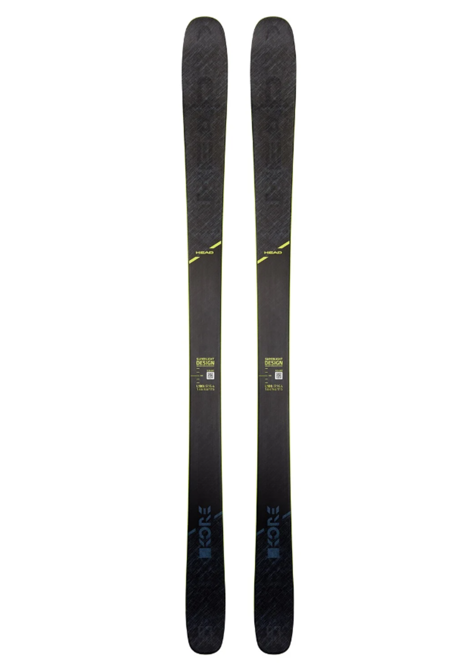 HEAD HEAD KORE 93  SKIS FLAT