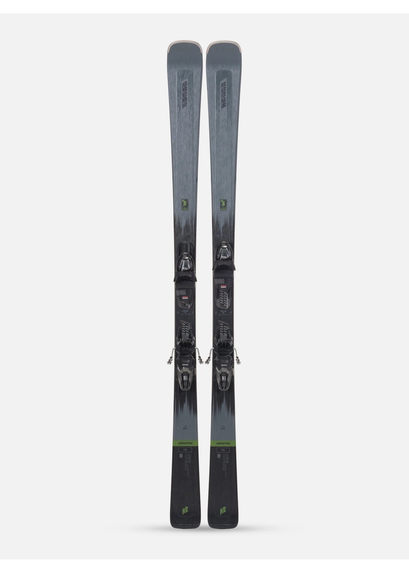 K2 K2 DISRUPTION 76 SKIS w/ MARKER M2 SKIS