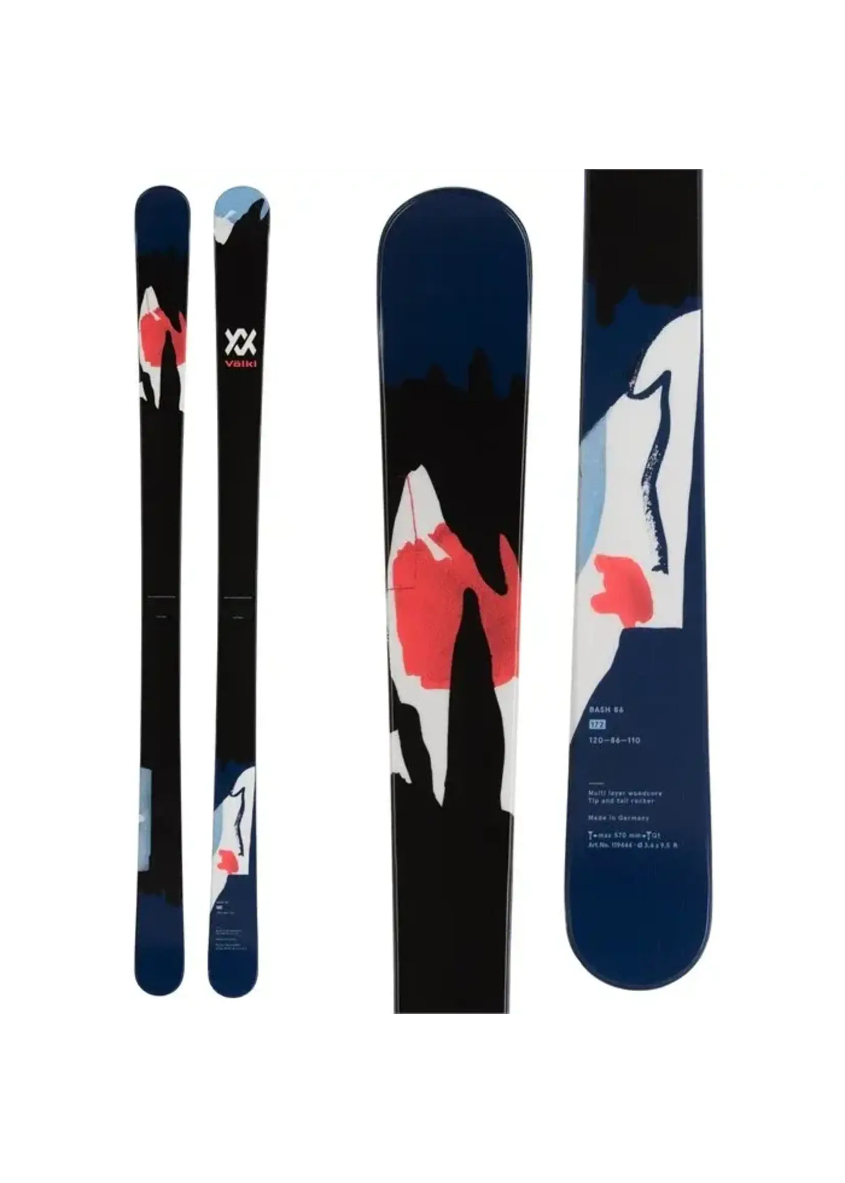 VOLKL BASH 86 SKIS w/o bindings - Dinardos Ski Hike Bike VOLKL BASH 86 SKIS w/o bindings - Dinardos Ski Hike Bike