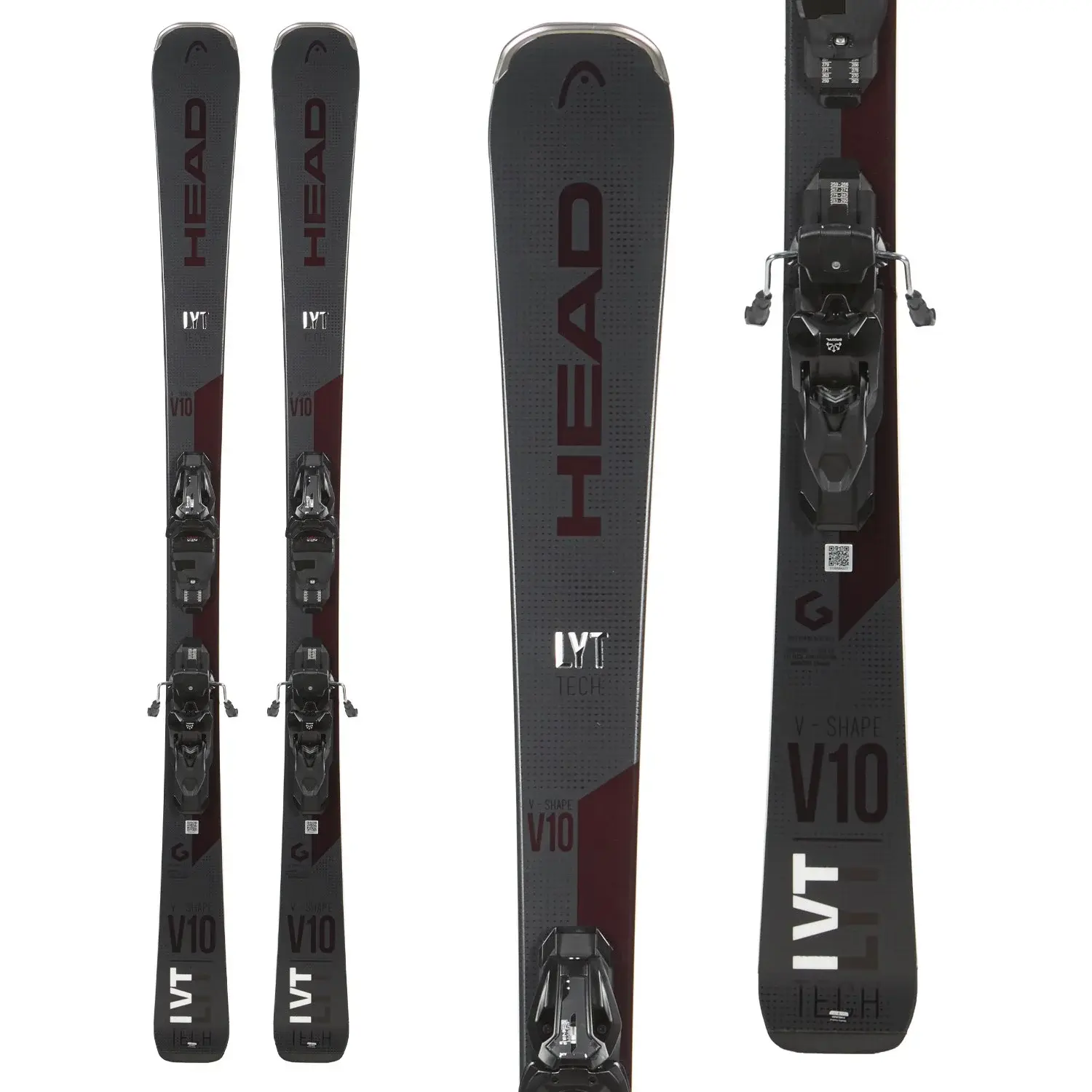 HEAD V1 V-SHAPE スキー 124cm TYROLIA HEAD HEAD V-SHAPE V10 SKIS WITH PRD12 GRIP WALK BINDINGS