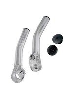 BABAC BAR ENDS SILVER ALLOY PAIR