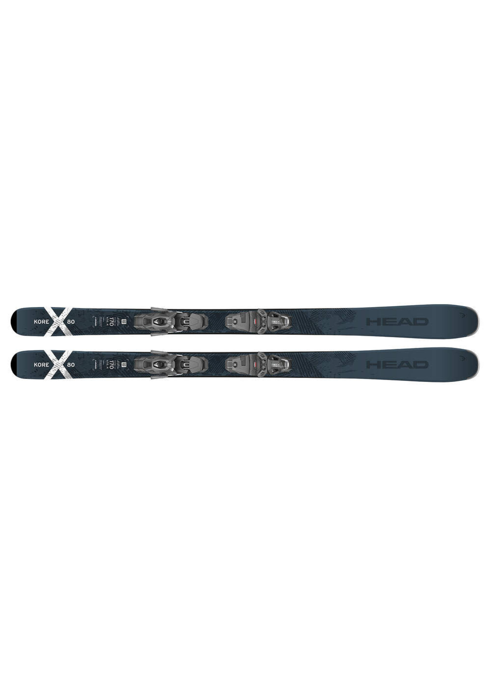 HEAD HEAD KORE X 80 SKIS w PRW 11 GW BINDINGS