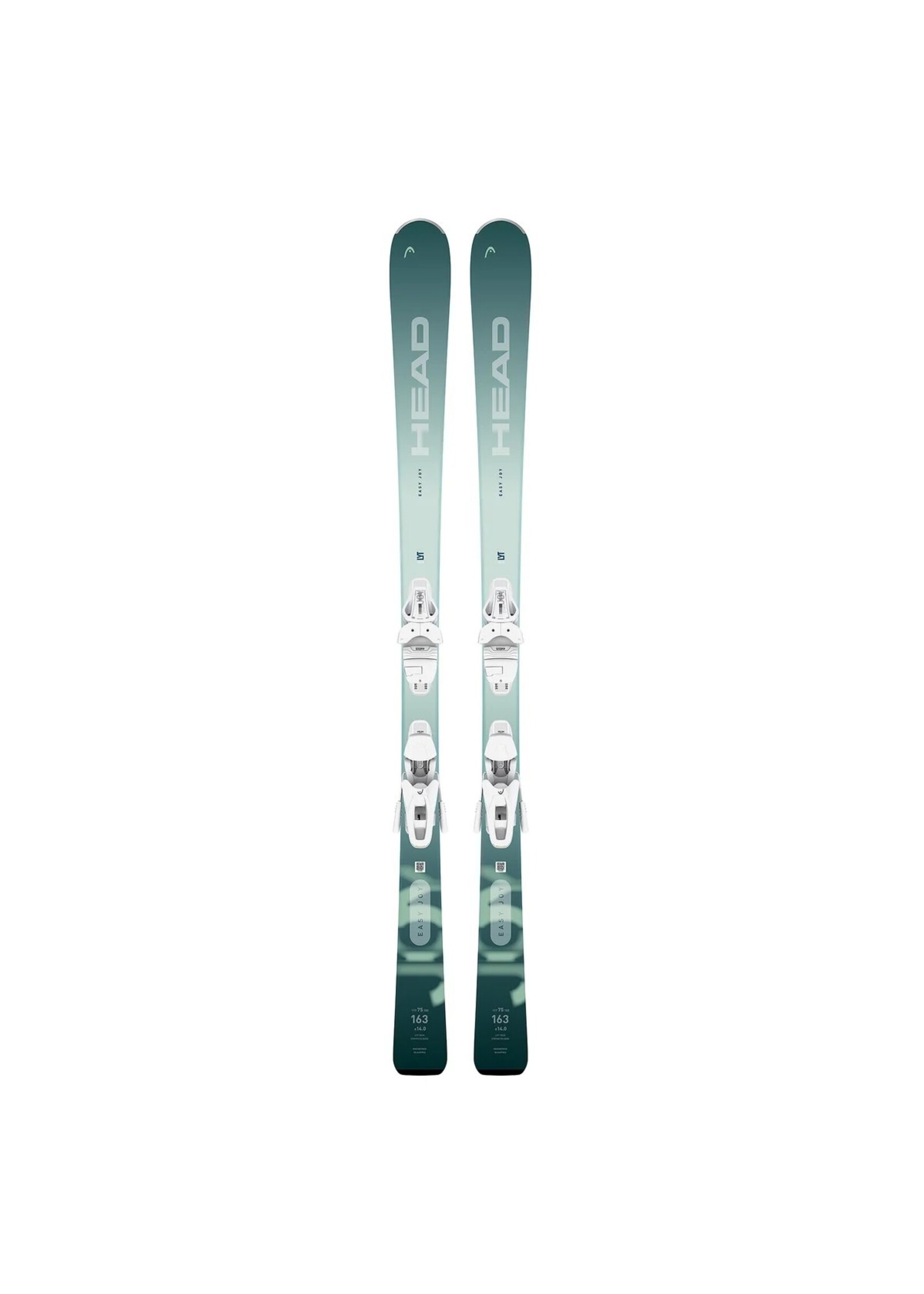 HEAD HEAD EASY JOY SKIS w JOY 9 GW SLR BINDINGS
