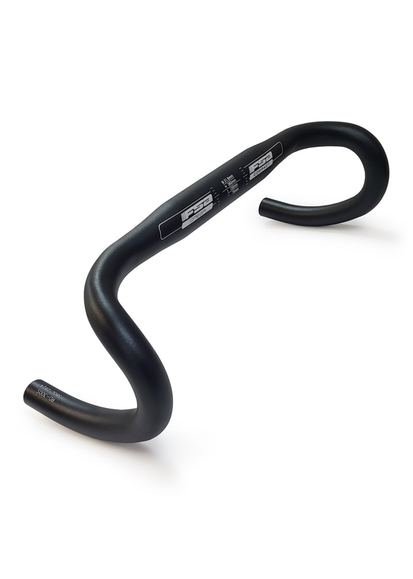 HANDLEBAR OMEGA COMPACT 380MM BLACK