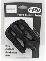 FDP BIKE PEDALS - FDP RESIN 9/16 MTB ANTI-SLIP BLACK