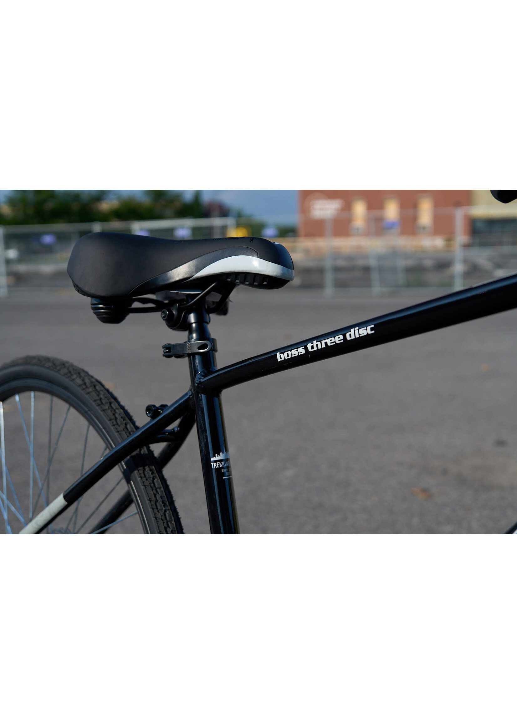 INFINITY BOSS THREE DISC SUSPENSION 21 SPEED M HYBRID BIKE BLACK