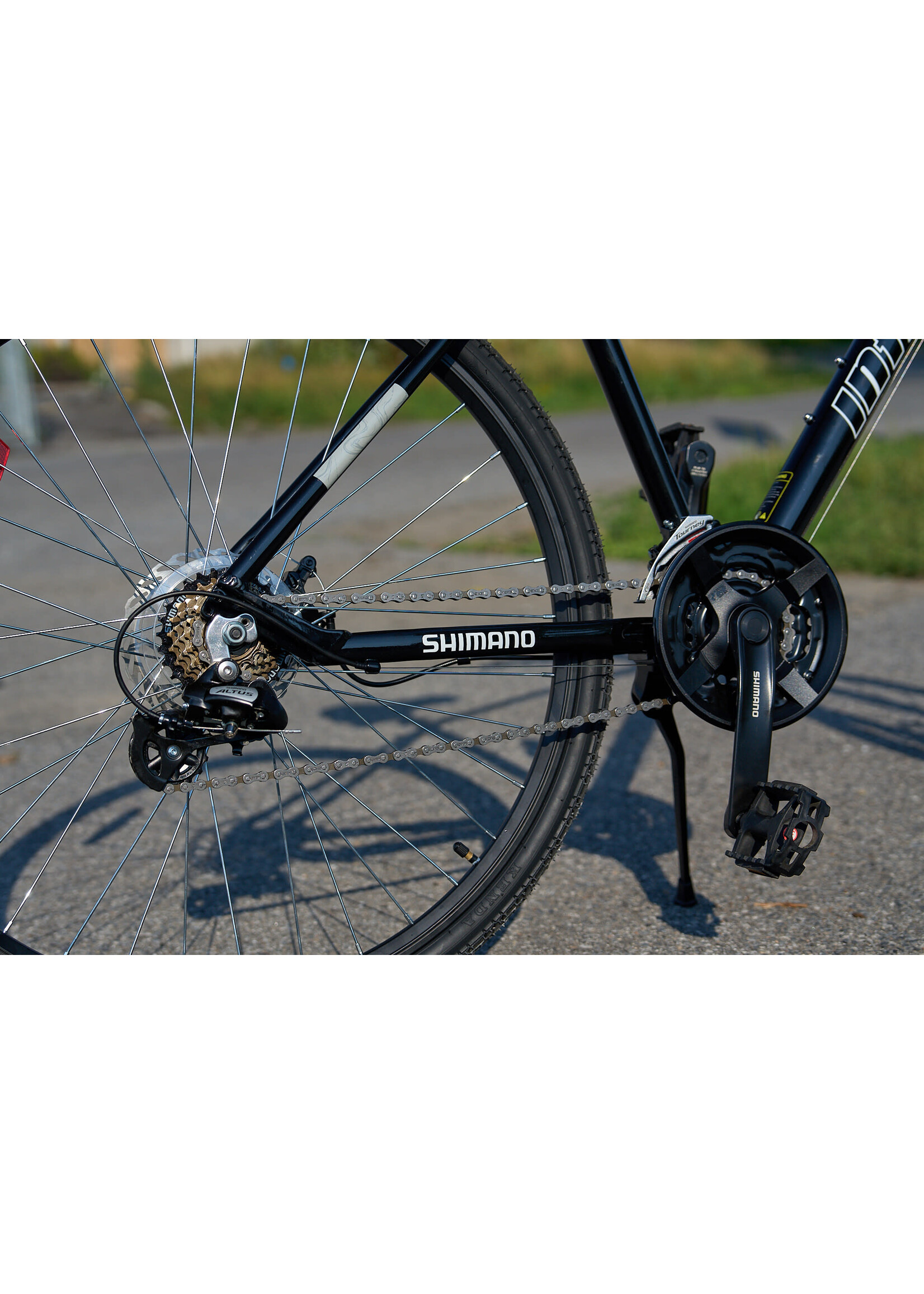 INFINITY BOSS THREE DISC SUSPENSION 21 SPEED M HYBRID BIKE BLACK