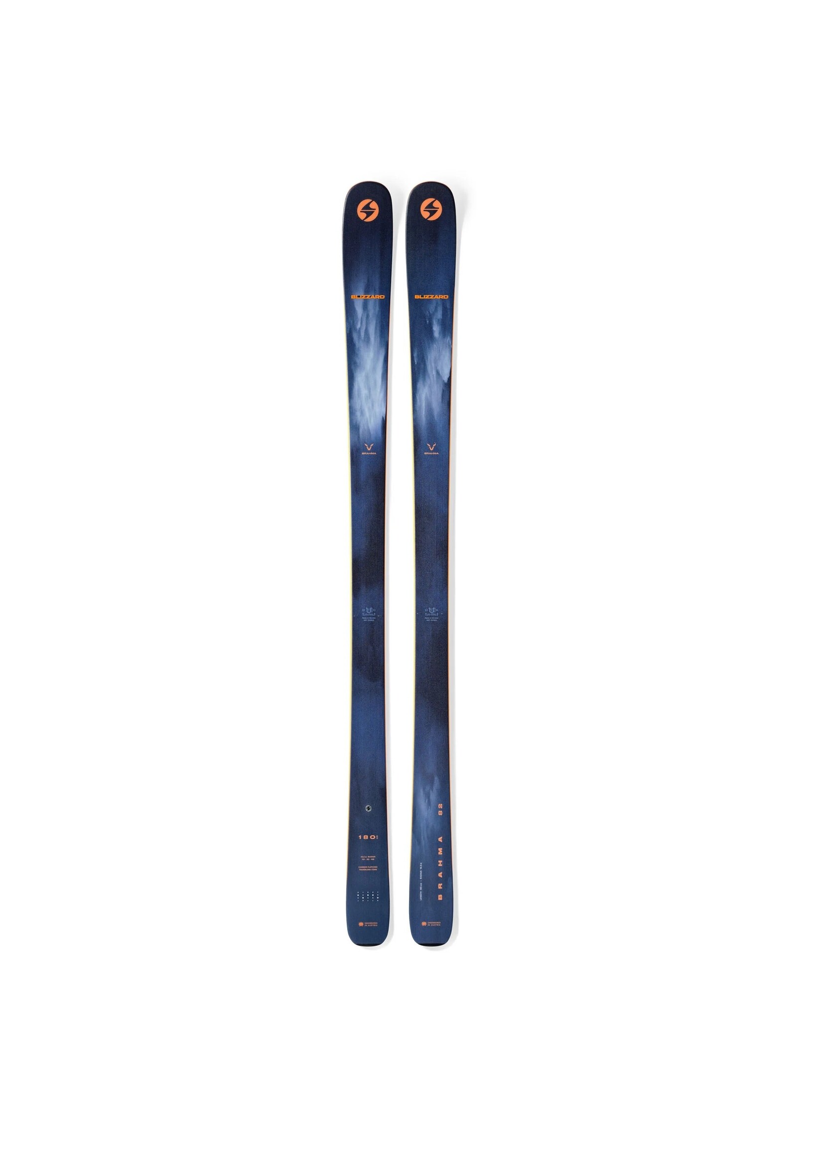 BLIZZARD BLIZZARD BRAHMA 82 SKIS w/o bindings BLUE ORANGE