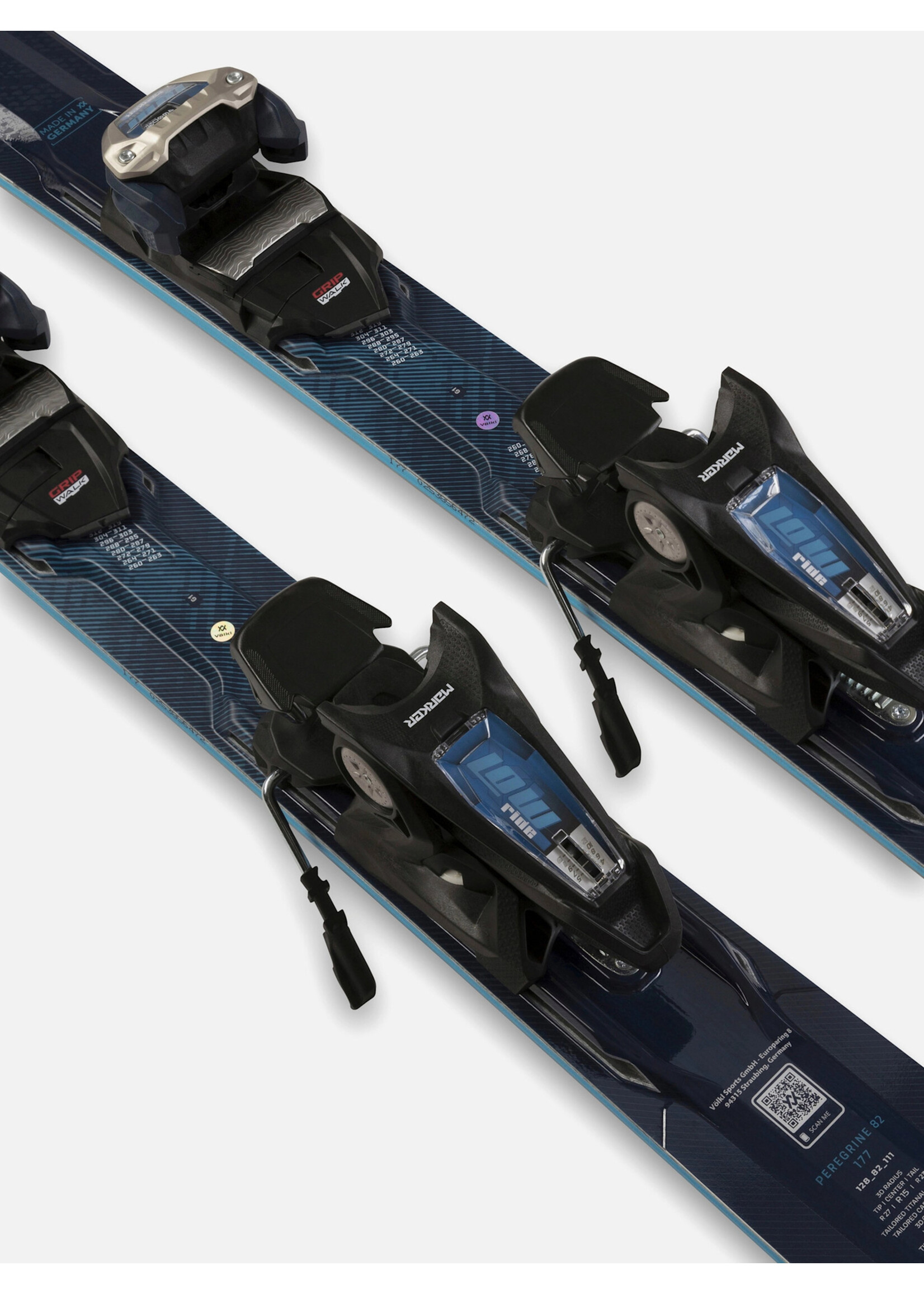 VOLKL PEREGRINE 82 SKIS w/ LOWRIDE 13 FR bindings