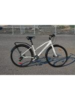 INFINITY BOSS THREE DISC RIGID 7 SPEED W HYBRID BIKE WHITE