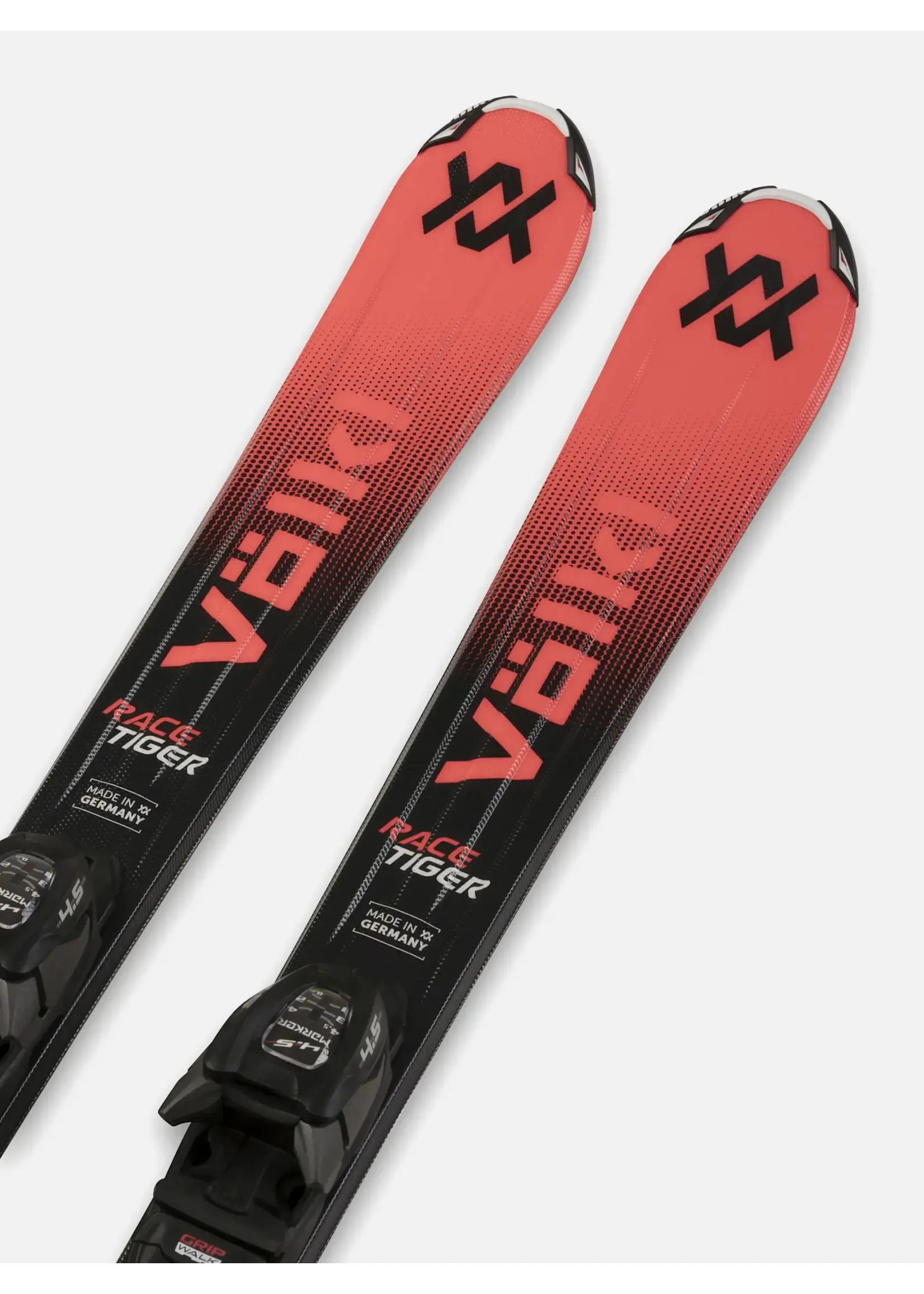 VOLKL RACETIGER JR RED SKIS w/