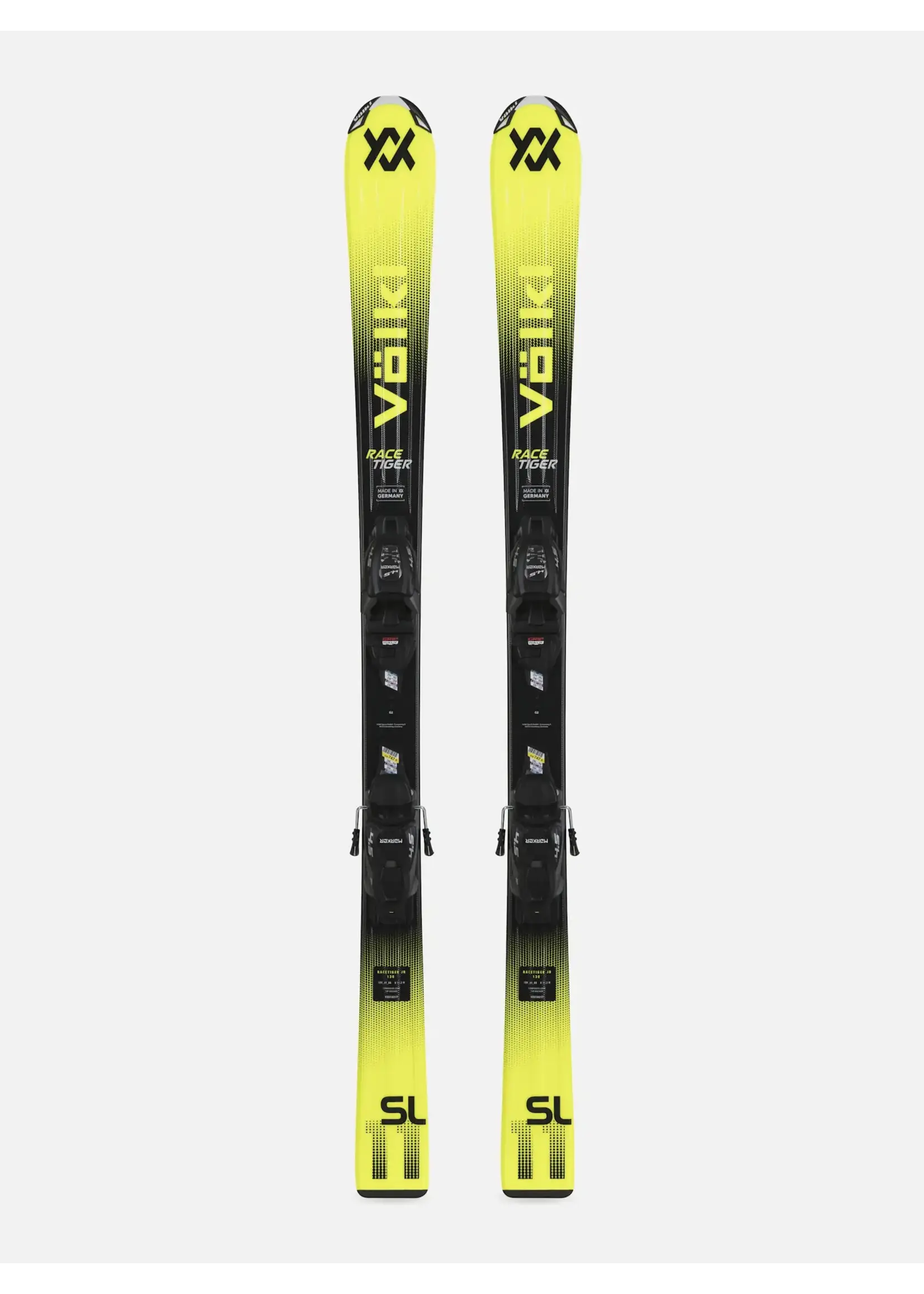 VOLKL RACETIGER JR SKIS YELLOW w/