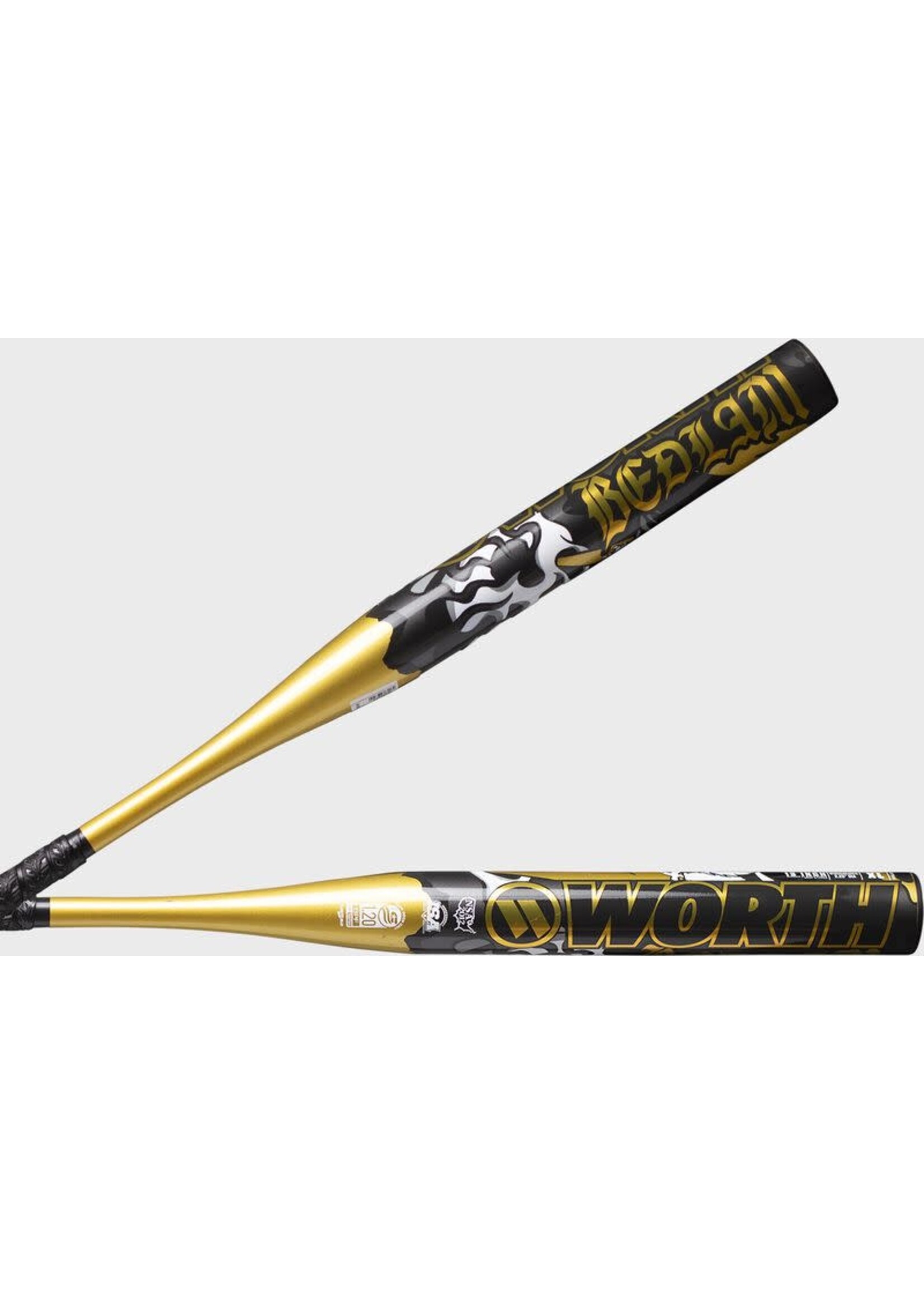 WORTH BEDLAM GOLD XL 13"BARREL SLO-PITCH BAT