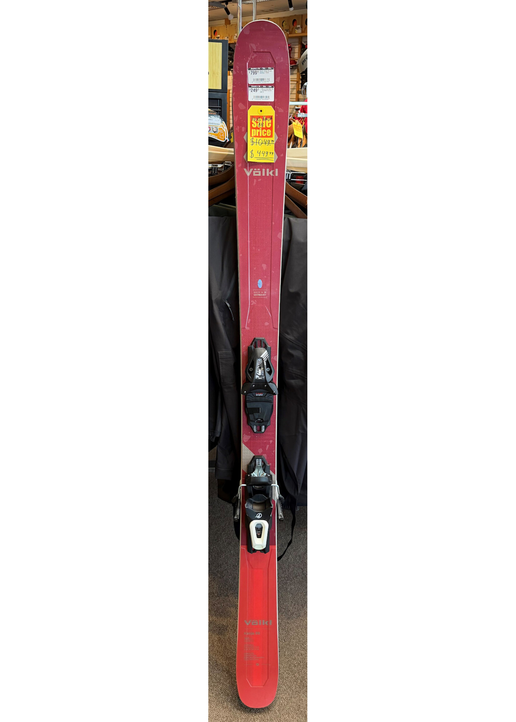 VOLKL KENJA 88 SKIS w/ HEAD PR 11 bindings 163cm