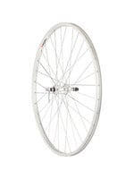 WHEEL - REAR 700C 36H FREEWHEEL SILVER ALLOY QR