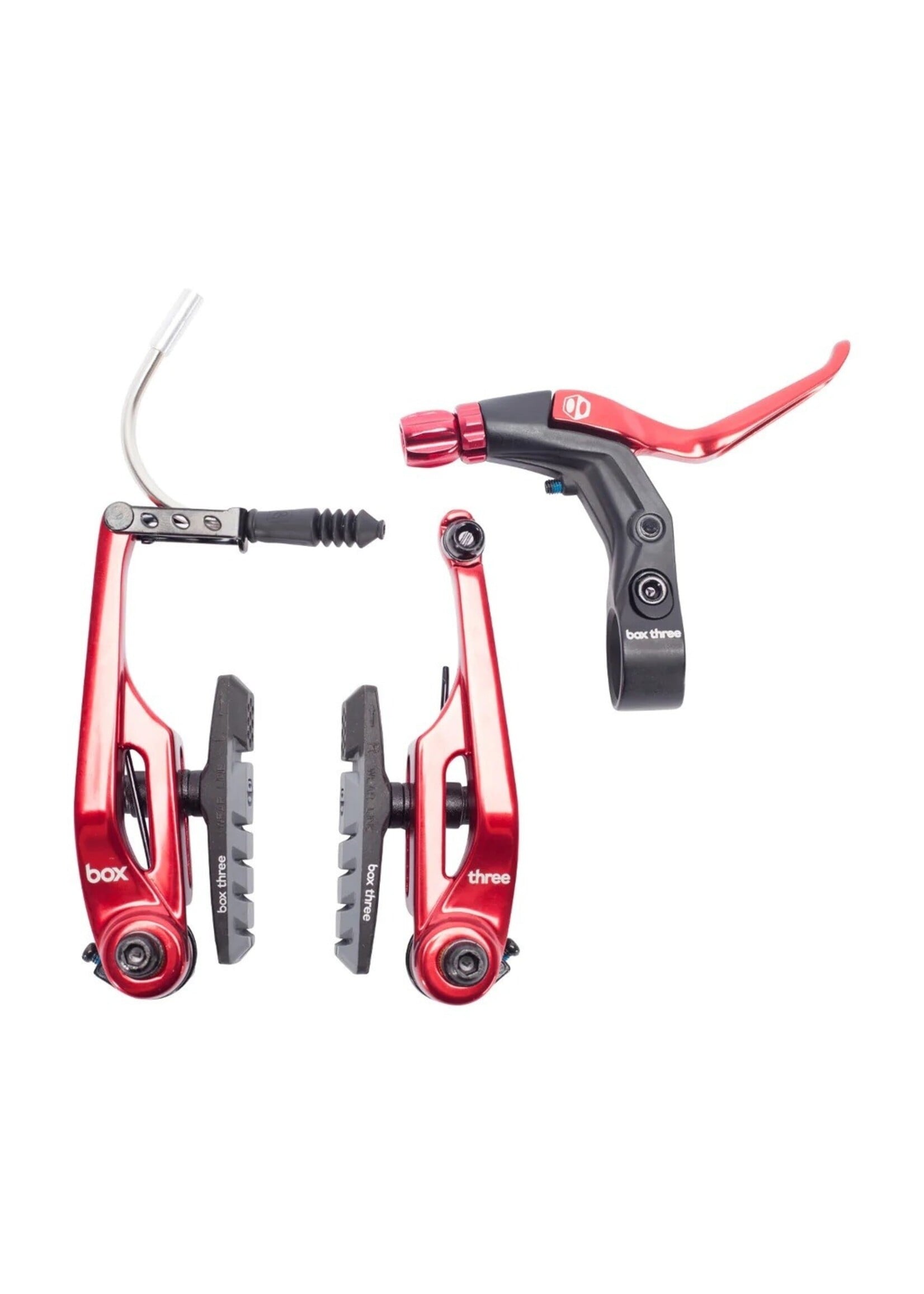 BOX THREE BRAKE KIT 108MM RED BRAKE LONG LEVER
